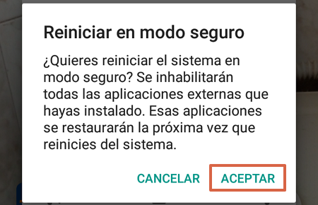 Comment entrer en mode sans échec et supprimer un virus ou un logiciel malveillant d'Android Étape 2