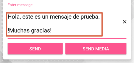 Envoyer un message sur WhatsApp sans planifier de contact à l'aide de l'étape 3 de l'application WhatsDirect