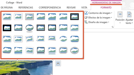 Comment faire un collage dans Microsoft Word en utilisant les outils d'image étape 6