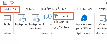 Comment faire un collage dans Microsoft Word en utilisant SmartArt étape 1