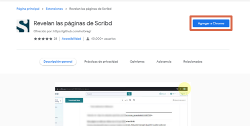 Comment télécharger des livres et des documents Scribd gratuitement à l'aide de l'extension Google Chrome Étape 2