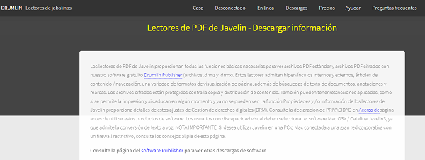 Lecteurs PDF Javelin