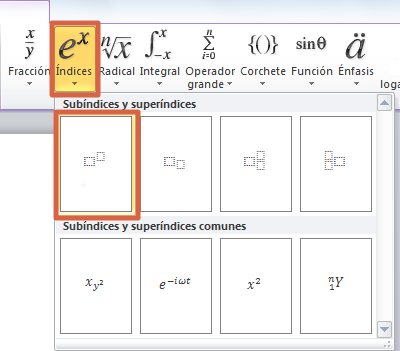 Utiliser une formule d'équation étape 1