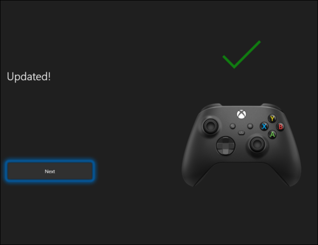 Micrologiciel installé.  De cette façon, nous avons réussi à mettre à jour la manette sans fil Xbox