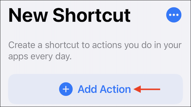 Add an action.
