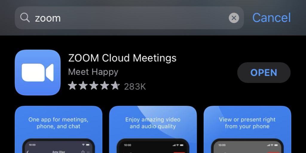zoom meeting app downloading