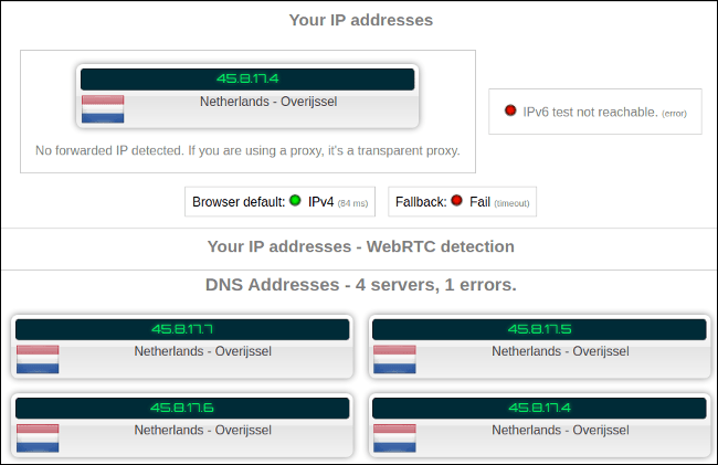Tester les fuites VPN.