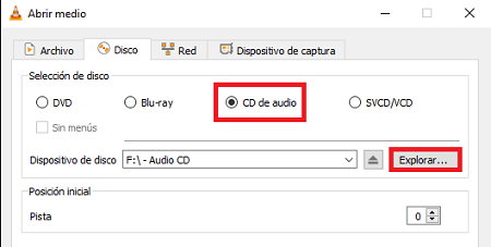 Comment extraire ou convertir un CD en MP3 avec VLC.  Étape 3