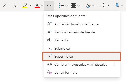 Comment mettre ou écrire au carré ou au pouvoir dans Microsoft Office Word Online