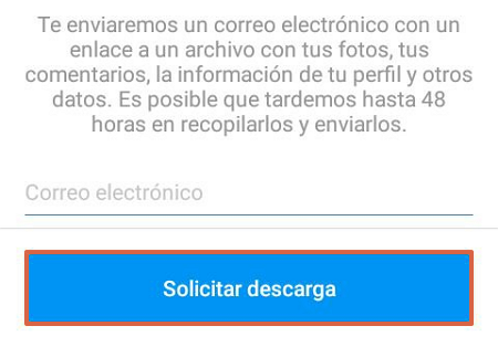 Comment supprimer définitivement votre compte Instagram sans perdre vos photos.  Faire une copie de sauvegarde.  Étape 7