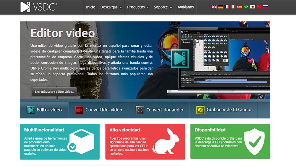 VSDC Free Video Editor comme alternative à Movie Maker