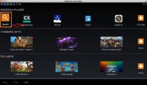 Click-on-Search-iCon-in-BlueStacks