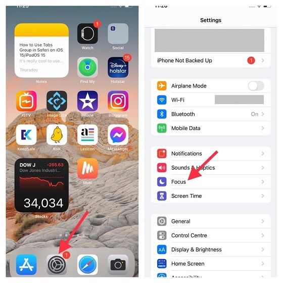 Passons à la section focus sur iOS 15.