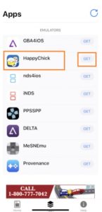 Cliquez sur GET-HappyChick-Emulator