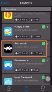 Cliquez sur RetroArch pour télécharger