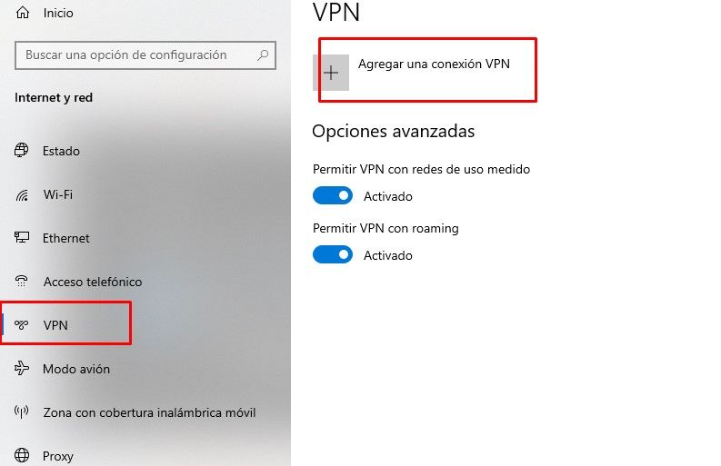 Ajouter une connexion VPN.