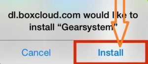 Appuyez sur l’installation pour installer Gear System-Emulator