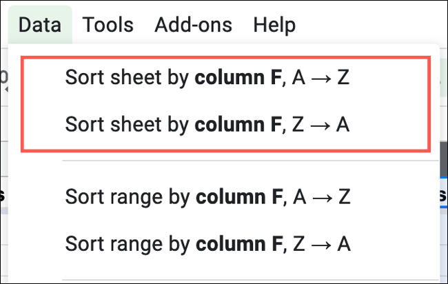 Comment commander Google Sheets