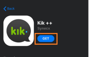 Cliquez sur GET-Kik++