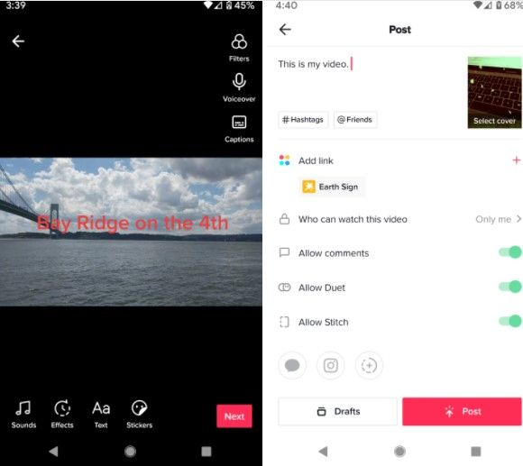 Publier une vidéo sur TikTok est très simple.