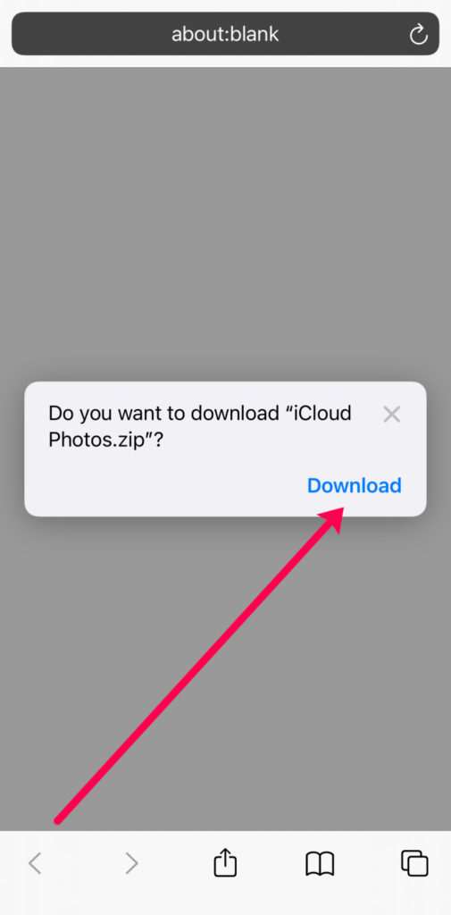 Téléchargez des photos depuis iCloud.