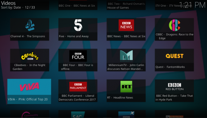 Rattrapage TV XBMC