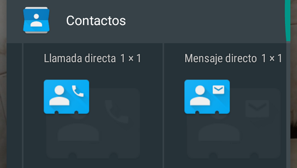 Comment ajouter des widgets pour envoyer un message ou appeler directement un contact