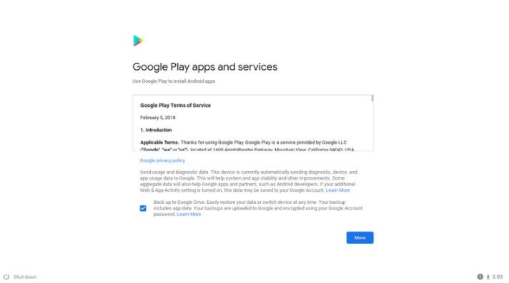 Nous acceptons les conditions de Google Play.