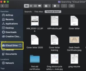 Montrant-le-iCloud-Drive
