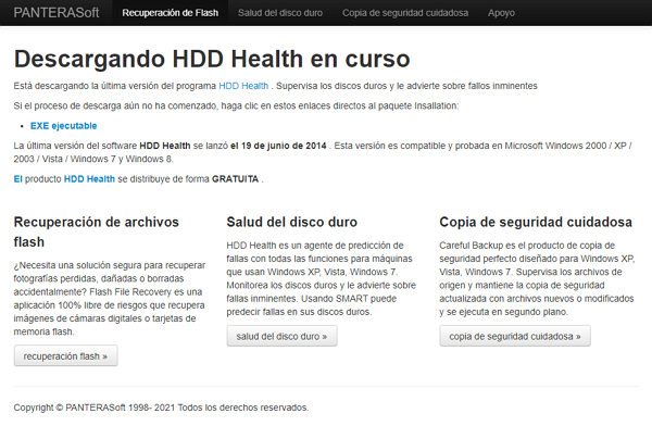 HDD Health en tant que programme pour analyser le disque dur