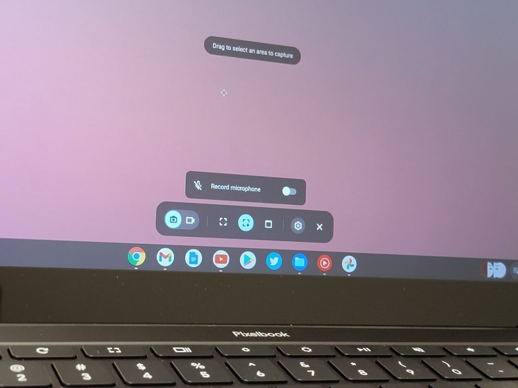 enregistrer l'écran Chromebook 1