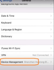 Tap-on-Device-Management