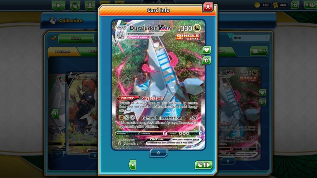 Pokemon TCG Online Evolving Skies Duraludon VMAX