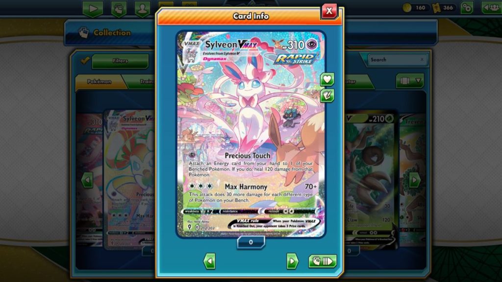 Pokemon TCG Online Evolving Skies Sylveon VMAX