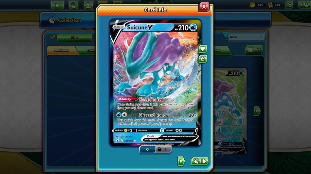 Pokemon TCG Online Evolving Skies Suicune V