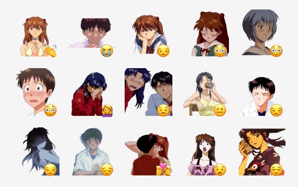 Autocollants anime et manga pour Telegram