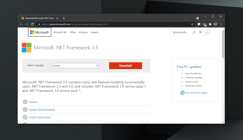 Télécharger Microsoft .NET Framework 3.5