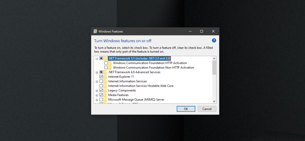 Comment télécharger et installer NET Framework 3.5 sur Windows
