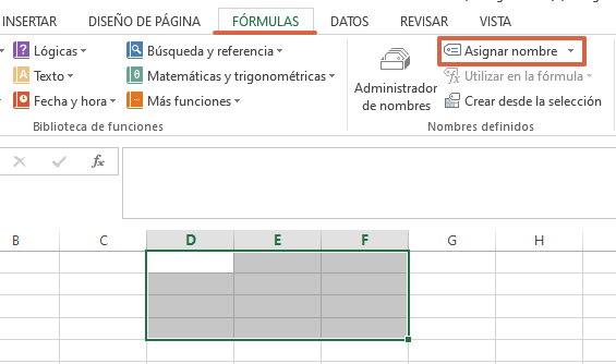 Comment nommer des cellules dans Excel pour créer une référence nommée