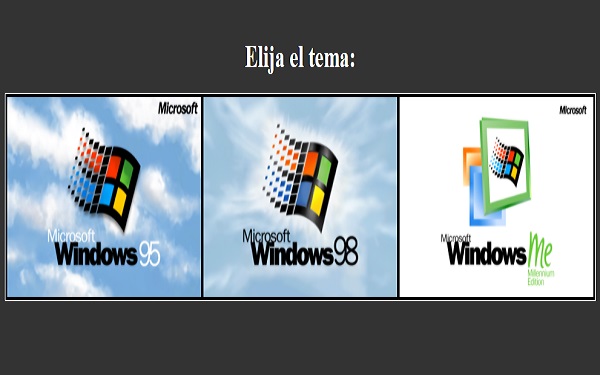 EmuOS.  Windows 95, 98 ou ME dans votre navigateur