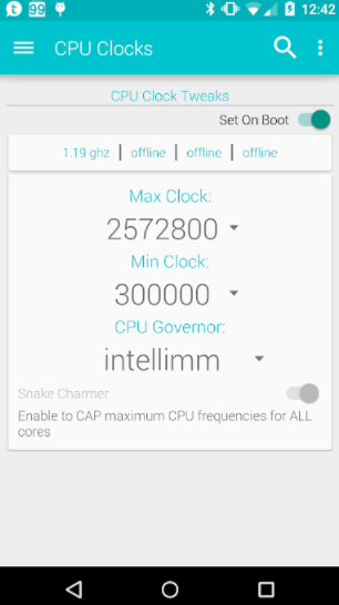Overclocker le processeur Android