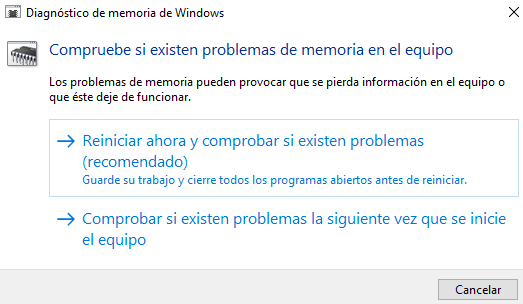 Vérifiez la mémoire RAM et effectuez des tests pour les diagnostics de mémoire via Windows.  Étape 2