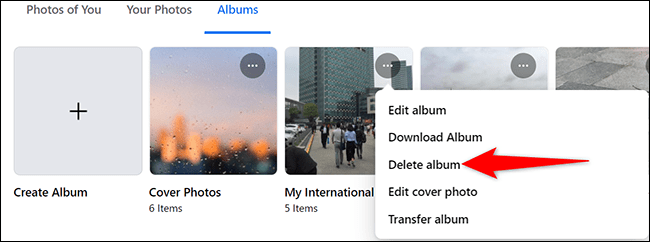 Comment supprimer des albums photo sur Facebook