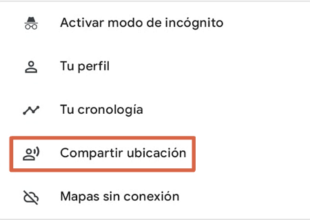 Comment envoyer l'emplacement à partir de google maps étape 2