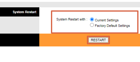 Comment redémarrer le routeur à partir de la configuration 192.168.1.1