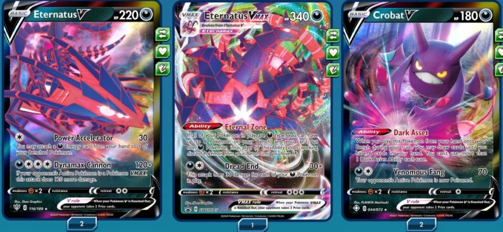 Eternatus VMAX meilleurs decks Pokemon TCG en ligne