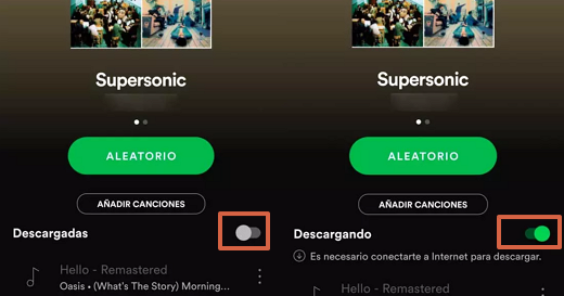 Comment télécharger des chansons Spotify à partir de l'application Smartphone étape 7