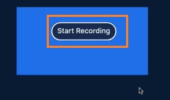 Appuyez sur le bouton Démarrer l'enregistrement
