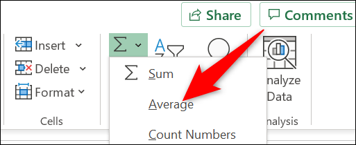 On peut donc calculer la moyenne Excel