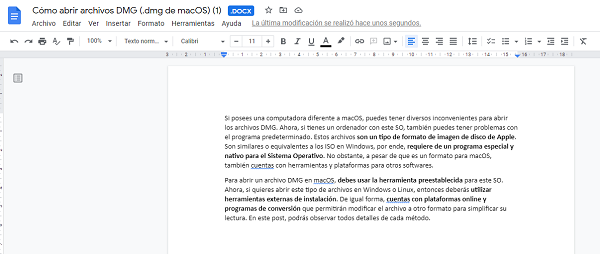 Google Drive pour afficher les fichiers DOC